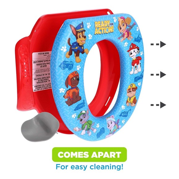 Nickelodeon PAW Patrol "Let's Have Fun" Soft Potty Seat with Potty Hook - Picture 3 of 6